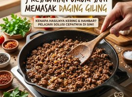 5 Kesalahan Saat Memasak Daging Giling yang Bikin Hasilnya Kering & Hambar